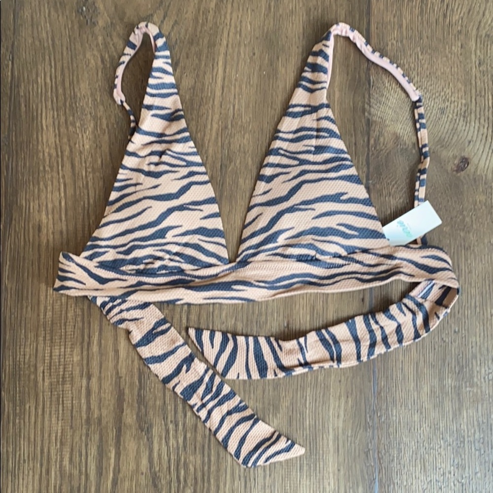 Aerie tiger stripe bikini top